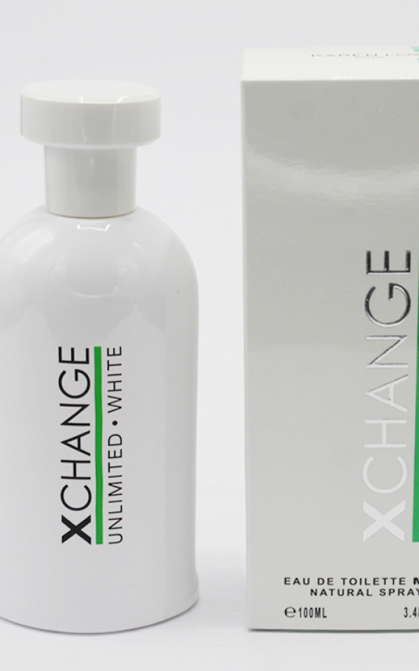 XCHANGE UNLIMITED – WHITE A French men's fragrance by Acaren Le. Xchange Unlimited White is an authentic French fragrance (100ml).