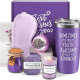 High-quality home gift set in a purple box