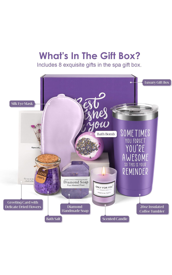 High-quality home gift set in a purple box