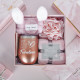 Women's everyday gift set: towels, water bottle, and hair tie