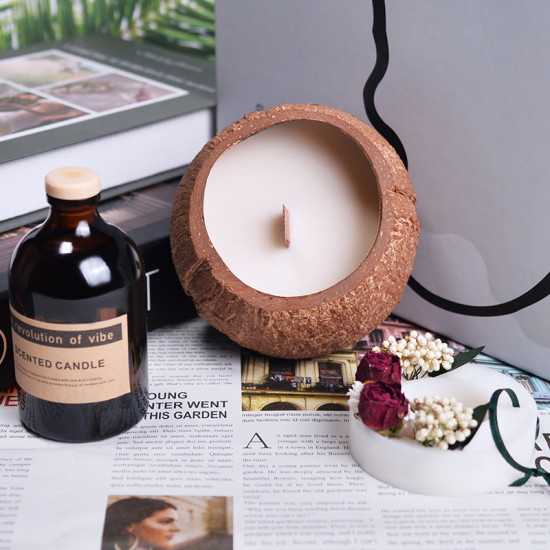 Luxury Exquisite Gift Box Perfume Essential Oil Natural Coconut Shell Candle Gift Birthday Decoration Scented Candle