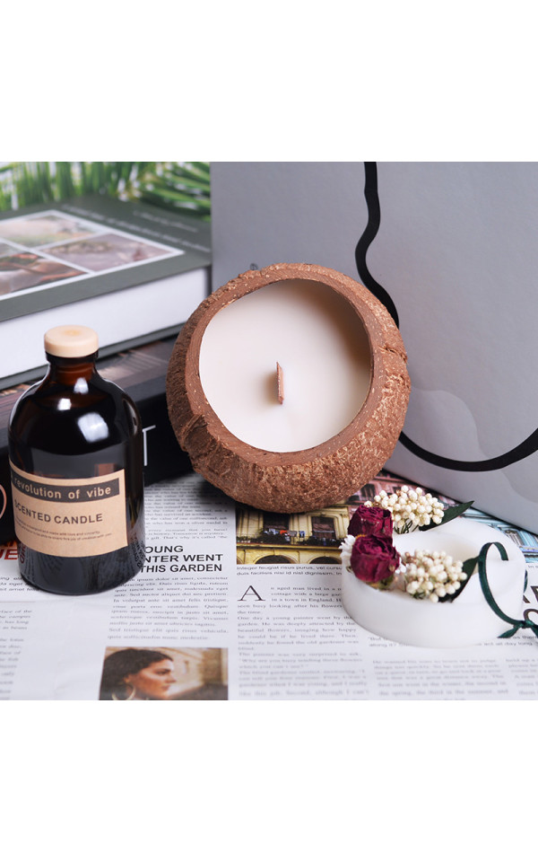 Luxury Exquisite Gift Box Perfume Essential Oil Natural Coconut Shell Candle Gift Birthday Decoration Scented Candle
