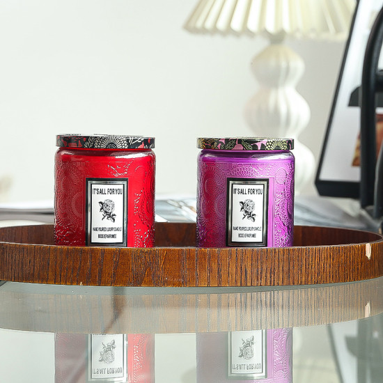 Best-selling luxury scented wax candles in glass jars, fragrance candles, aromatherapy candles