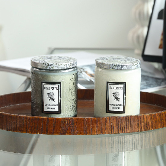 Best-selling luxury scented wax candles in glass jars, fragrance candles, aromatherapy candles