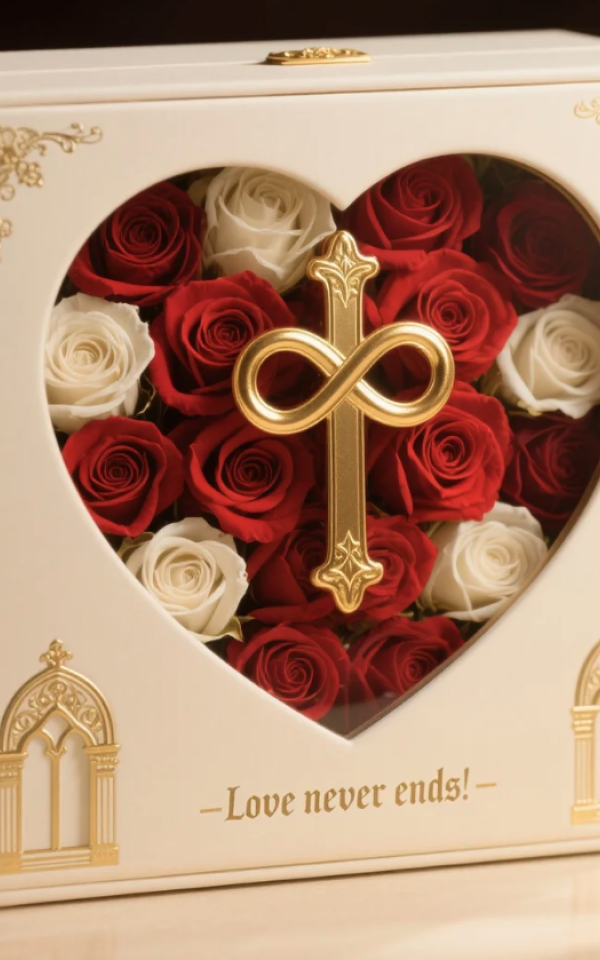  Real Handmade Forever Roses Preserved Flower Eternal Stabilized Preserved Roses in Heart Box Natural Preserved Roses