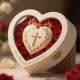 Real Handmade Forever Roses Preserved Flower Eternal Stabilized Preserved Roses in Heart Box Natural Preserved Roses