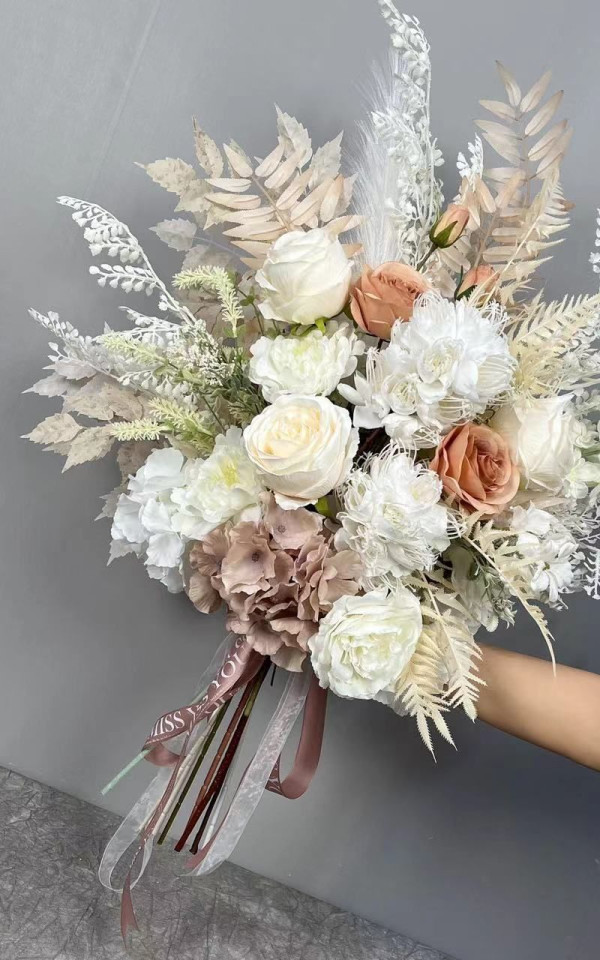 Popular Wedding Flower Bouquets Rose Bouquets Flower Backdrop Flowers for Home Wedding Decoration Bouquet