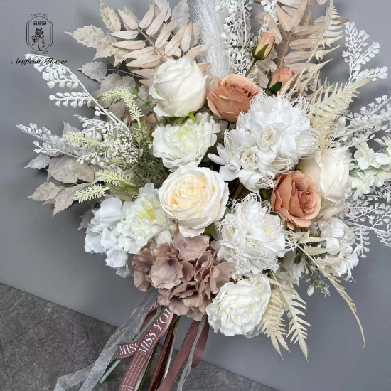 Popular Wedding Flower Bouquets Rose Bouquets Flower Backdrop Flowers for Home Wedding Decoration Bouquet