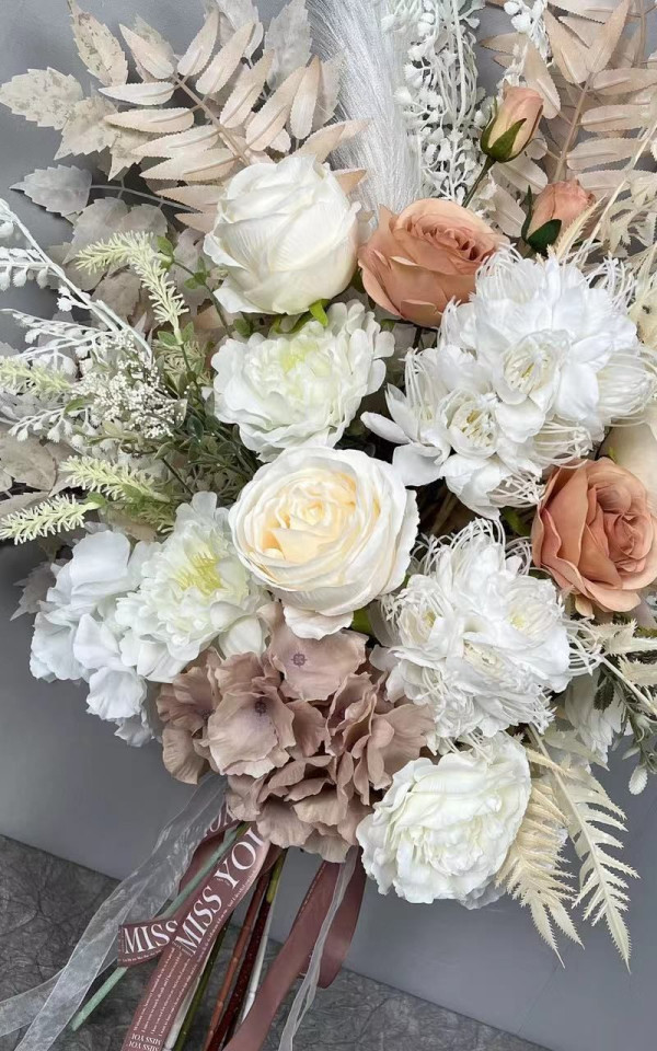 Popular Wedding Flower Bouquets Rose Bouquets Flower Backdrop Flowers for Home Wedding Decoration Bouquet