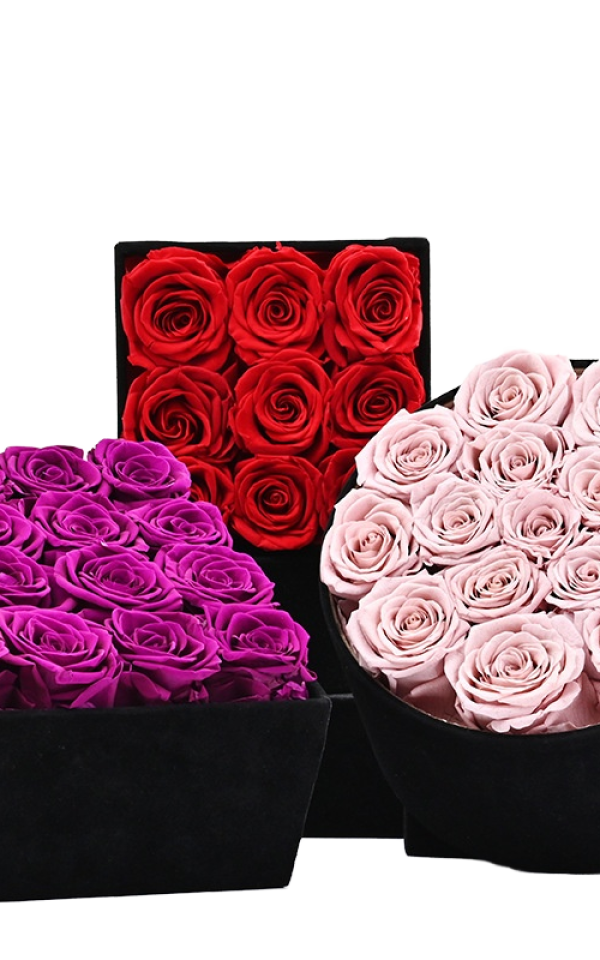 Zhonghui Eternal Flower Gift Box Naturally Preserved Rose Design Long-Lasting 3-5 Years Valentine's Day/Christmas Mother's Day