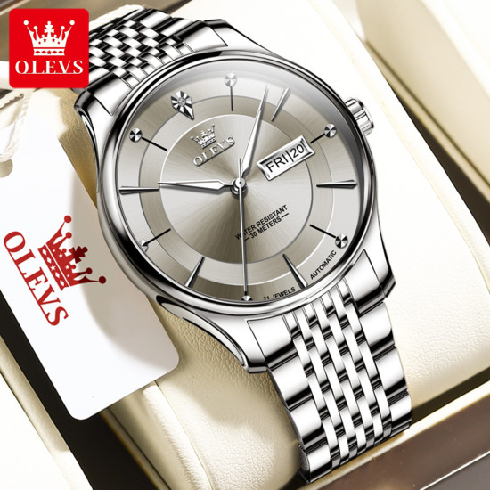 OLEVS 9927 Waterproof Wrist Watch Luxury Automatic High Quality Stainless Steel  Custom Men Mechanical SmartWatch