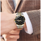 Business Casual Watch for Men Stainless Steel Top Quality Luxury Luminous Date Week Sport Wrist Watches