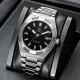 Forsining Reloj Para Hombre Luxury Men Stainless Steel Strap Automatic Watch Luminous Wristwatch Mechanical Watch