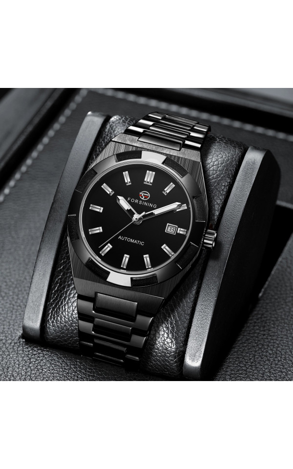 Forsining Reloj Para Hombre Luxury Men Stainless Steel Strap Automatic Watch Luminous Wristwatch Mechanical Watch