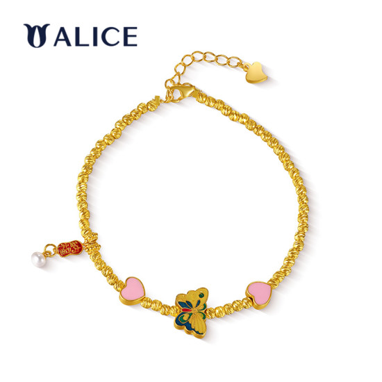 Fashion Jewelry 925 Sterling Silver Trendy Simple Butterfly Pendant Chain Bracelet Jewelry