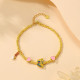 Fashion Jewelry 925 Sterling Silver Trendy Simple Butterfly Pendant Chain Bracelet Jewelry