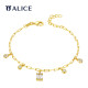 ALICE Eternal Love Shining Zircon Bracelet 925 Sterling Silver Fine Chain Jewelry
