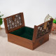Premium Wooden Gift Box Natural Finish Custom Handmade Containers for Gourmet Gifts