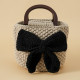 Handmade Crocheted Knitted Tote Bag for Women Fashionable Accessory Handbag with Cartoon Plant Love Styles-Grandmother Bag