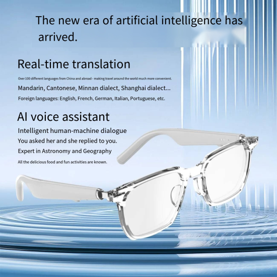 G01-09 Business Smart Glasses with High Definition Calling and Noise Cancelling Microphone