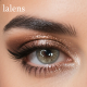 Lalens  Myopia Brown Color Contact Lens 2 Tone Soft Lens  Contact Eye Glasses with Lenses