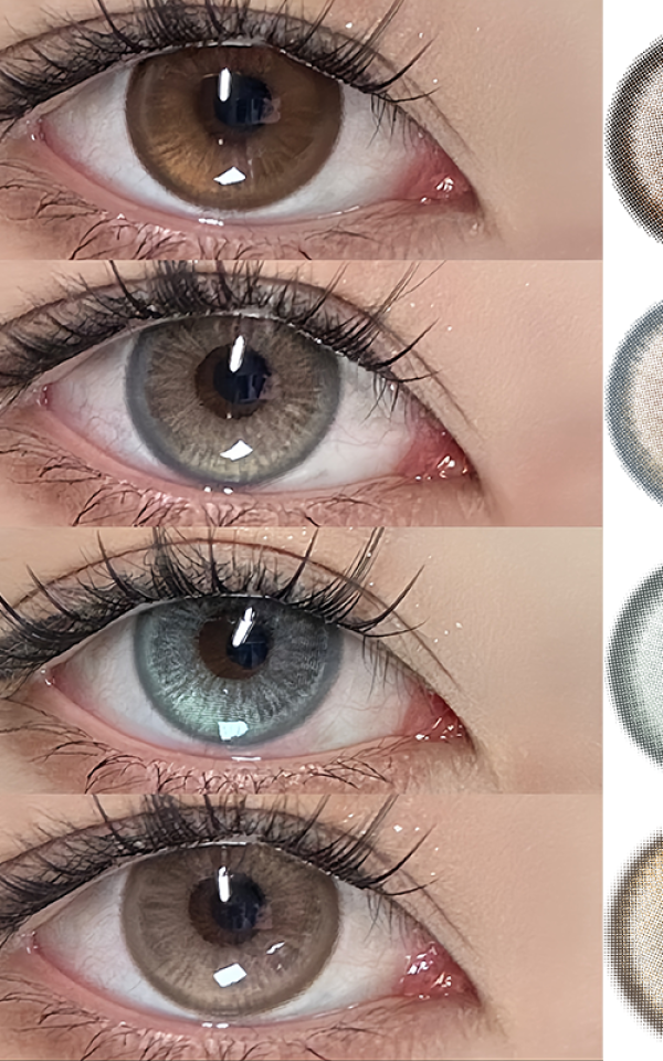 Glimmer Natural Colored Contact Lenses Catalog Paper Book Nice Pamphlet for Meetone Color Contact Lens
