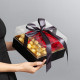 High Quality Valentine Luxury Clear Acrylic Transparent Display Round Heart Chocolate Flower Rose Packaging Gift Box
