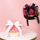 High Quality Valentine Luxury Clear Acrylic Transparent Display Round Heart Chocolate Flower Rose Packaging Gift Box