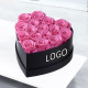 Lovebay  Preserved Roses Real Touch Eternity Roses Everlasting Heart Shaped with Eternal Natural Forever Roses in a Box