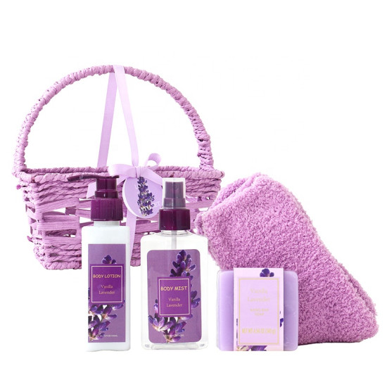 Luxury Mothers Day Bath Spa Lavender Gift Set Home Spa Gift Basket