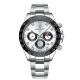 Men's Luxury Quartz Wristwatch Gold Diamond Chronograph Crystal Silicone Pointer Waterproof Fashionable Business Sports Watch