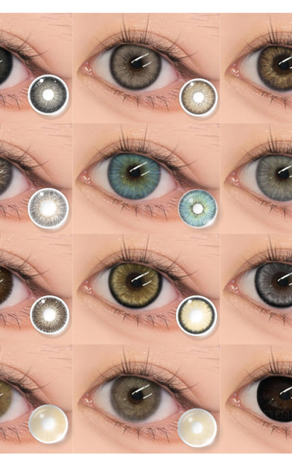 Eyeshare Soft 1 Pairs 0-1000 Power Brown Gray Eye Lens Prescription Contact Lenses Pupilentes Color Eyewear