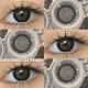 عدسات لاصقة طبية من Eyeshare Soft زوج واحد قوة 0-1000 لون بني رمادي عدسات لاصقة طبية عدسات ملونة للحدقة