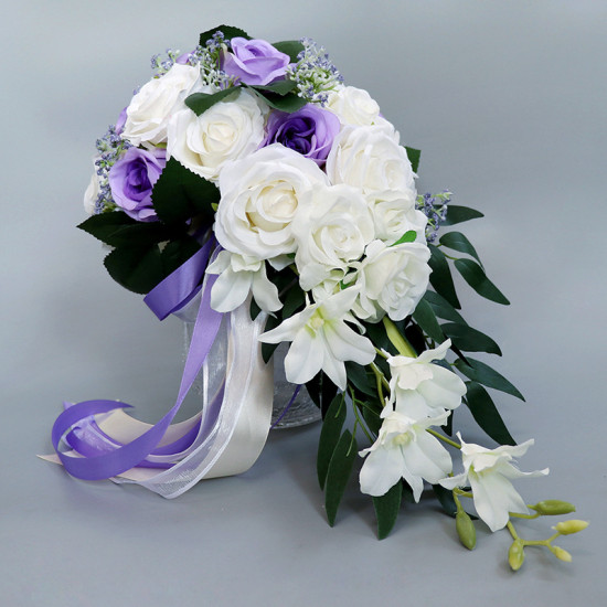 Wedding Rose Silk Bouquet Artificial Flowers Wedding Decoration Bride Holds Bouquets