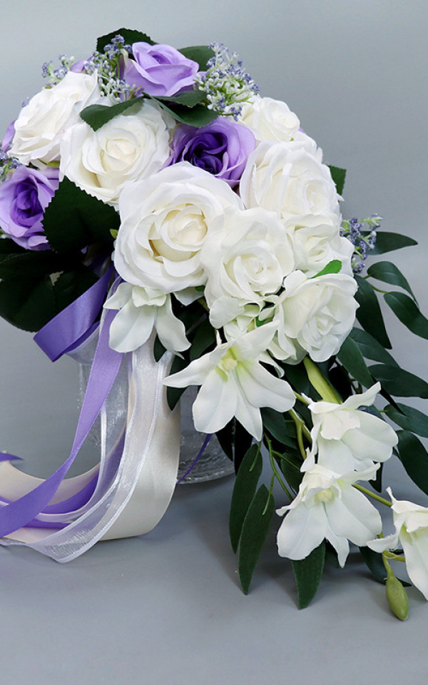 Wedding Rose Silk Bouquet Artificial Flowers Wedding Decoration Bride Holds Bouquets