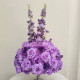 Modern Wedding Centerpieces Table Decorations Burgundy Silk Plastic Flower Ball 80Cm Large Red Rose MoKtong MKT-554