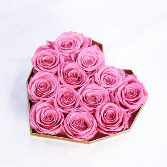 Factory supply best Mother day gifts real natural eternal rose flower handmade preserved roses in gift box