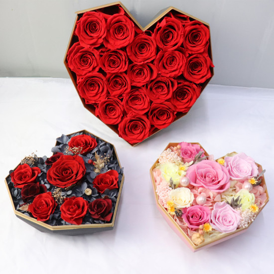 Factory supply best Mother day gifts real natural eternal rose flower handmade preserved roses in gift box