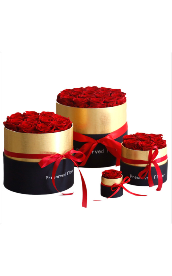 Roses Preserved Long Lasting Valentine's Day Round Eternal Flower Preserved Rose In Box