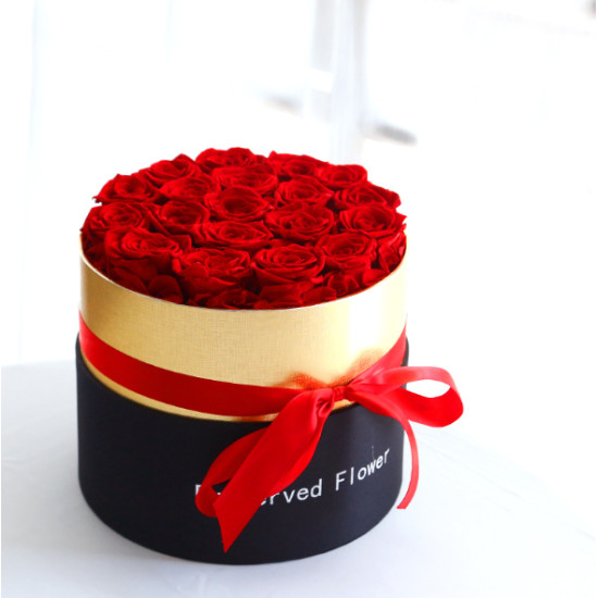 Roses Preserved Long Lasting Valentine's Day Round Eternal Flower Preserved Rose In Box