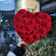 Natural Preserved Roses Customized Mid-heart Shape Roses Box Eternal Flower for Valentine Gift
