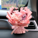 2025 Newest Style Handmade Preserved Roses with Natural Dried Flowers Bouquet for Car Aromatherapy Bouquets of Flowers